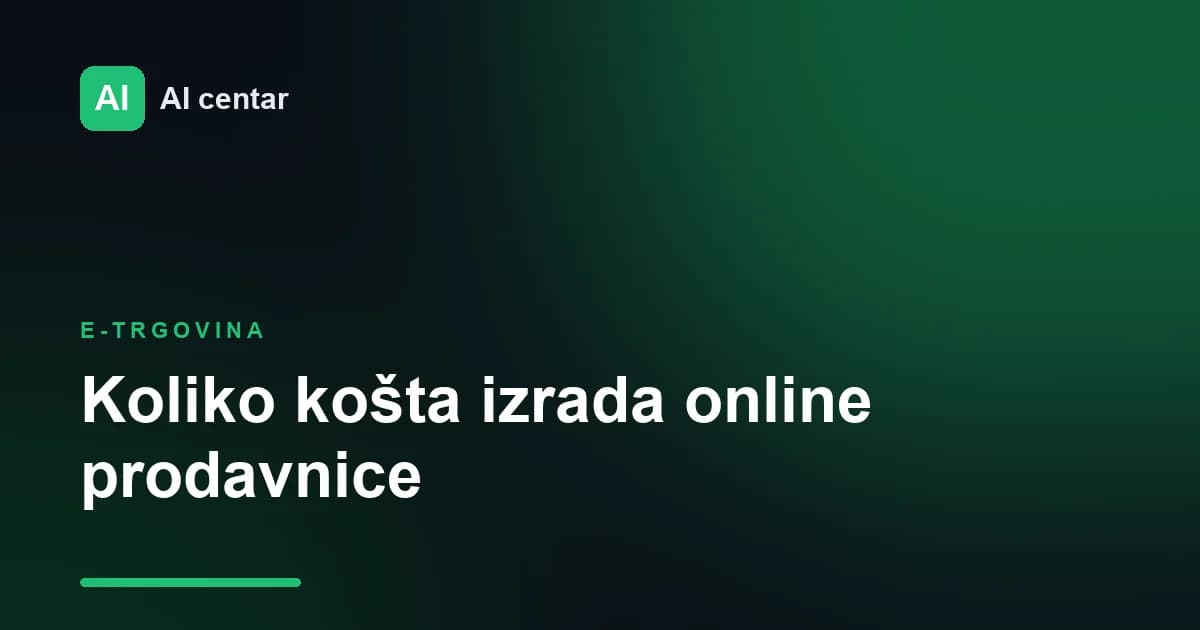 Koliko košta izrada online prodavnice u Srbiji